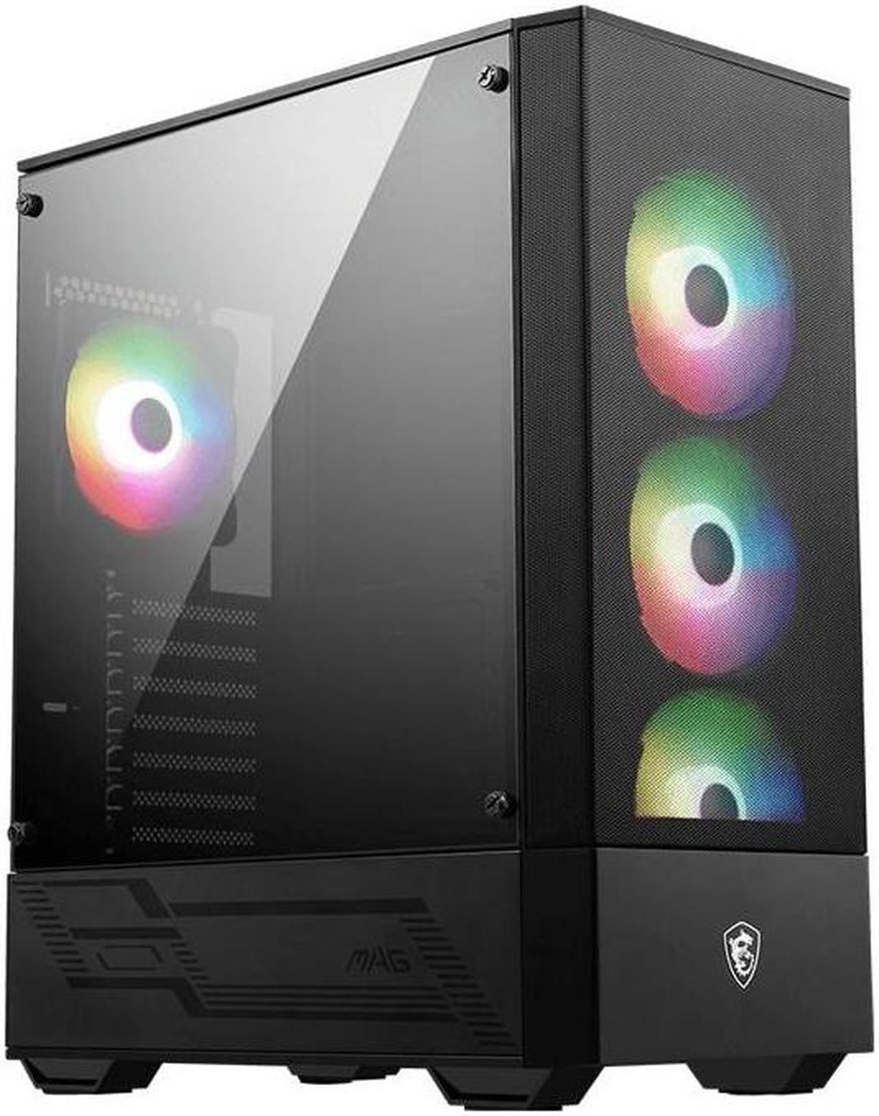 MSI MAG FORGE 112R computer case Midi Tower Black, Transparent