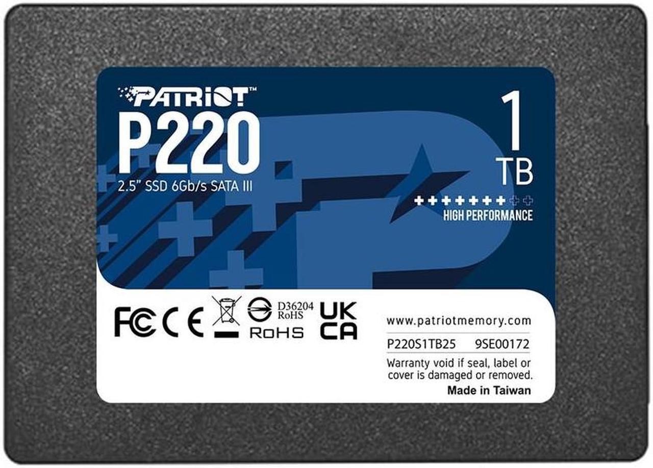 Patriot Memory P220 1TB 2.5" 1000 GB Serial ATA III