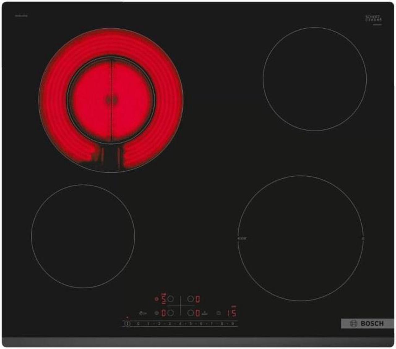 Bosch Series 6 ceramic hob PKF645FP2C 60 cm 4 zone(s)