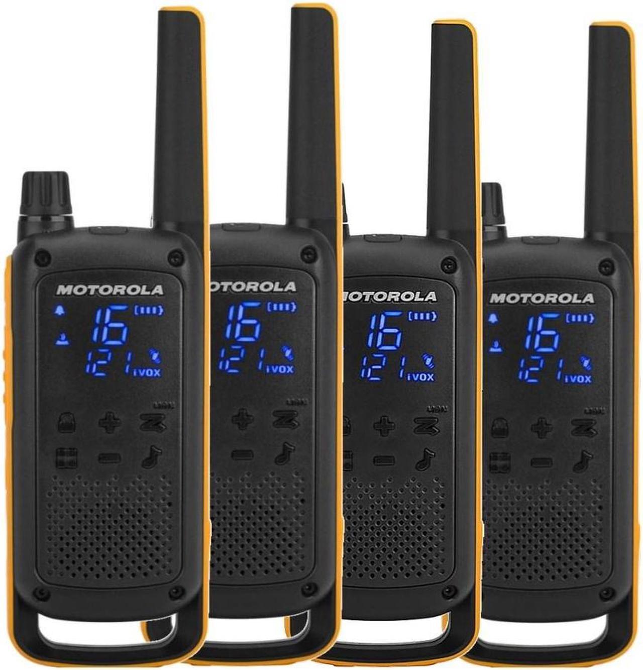 Motorola Talkabout T82 Extreme Quad Pack two-way radio 16 channels Black,Orange