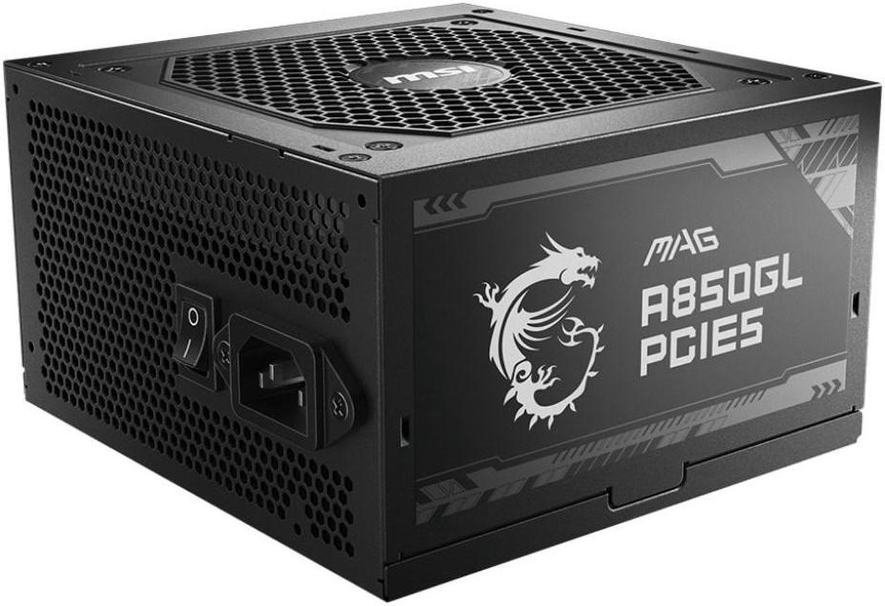 MSI MAG A850GL PCIE5 power supply unit 850 W 20+4 pin ATX ATX Black