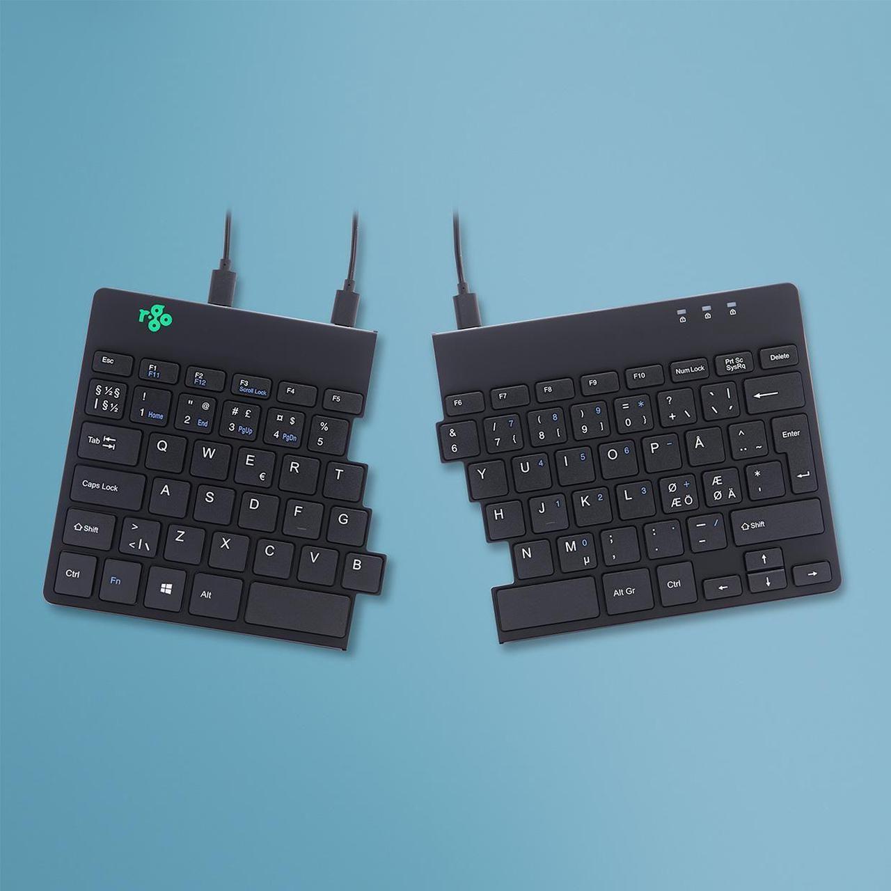 Split Keyboard (NORDIC), black