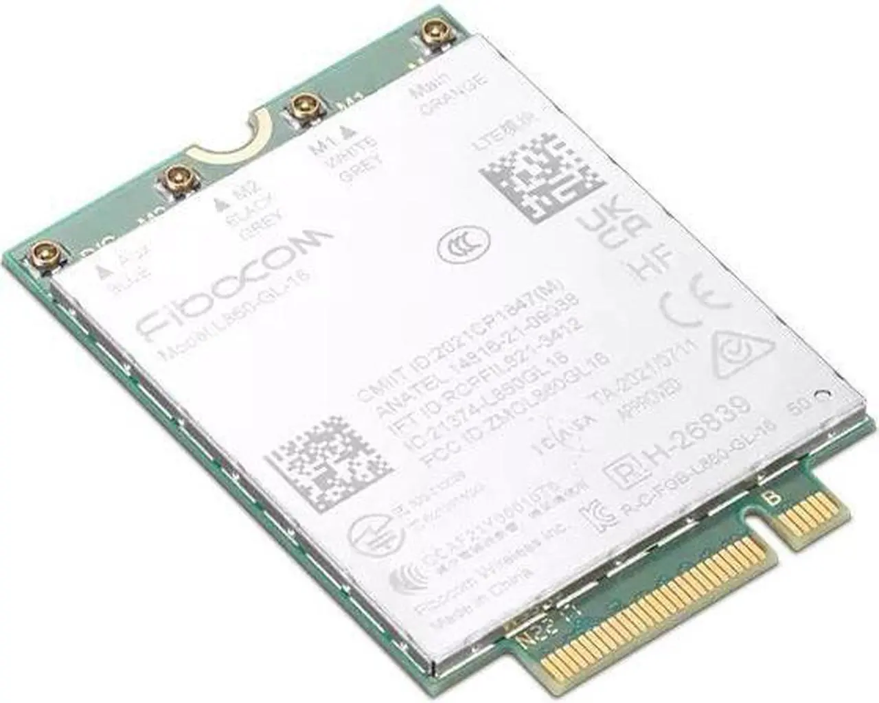 Alt view image 9 of 9 - Fibocom L860-GL-16 - Wireless cellular modem - 4G LTE - M.2 Card - for ThinkPad P14s Gen 3 21AK, 21AL, 21J5, 21J6, T14 G