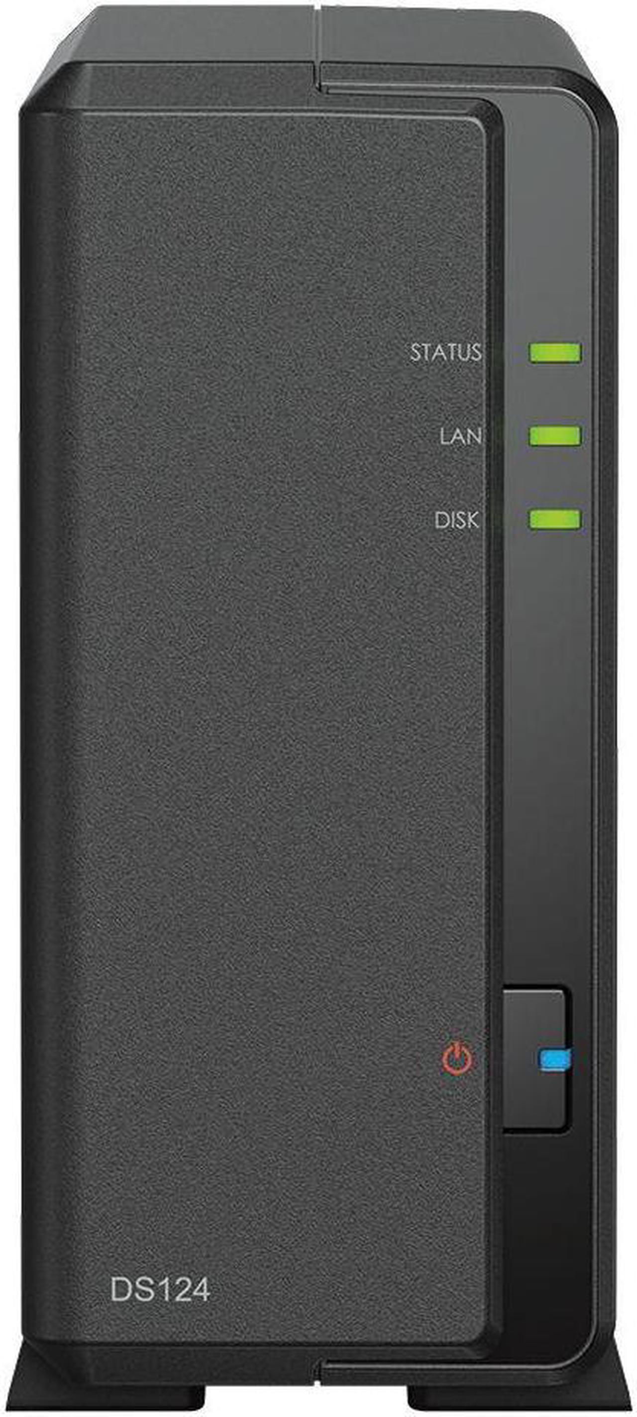 Synology Disk Station DS124 - NAS server - RAM 1 GB - Gigabit Ethernet - iSCSI support