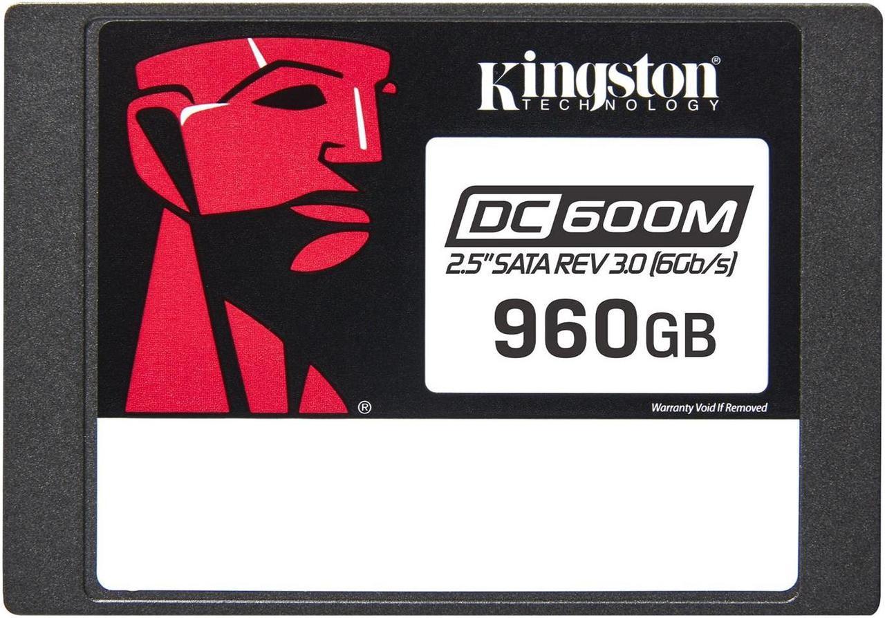 Kingston DC600M - SSD - Mixed Use - encrypted - 960 GB - internal - 2.5" - SATA 6Gb/s - 256-bit AES - Self-Encrypting Dr