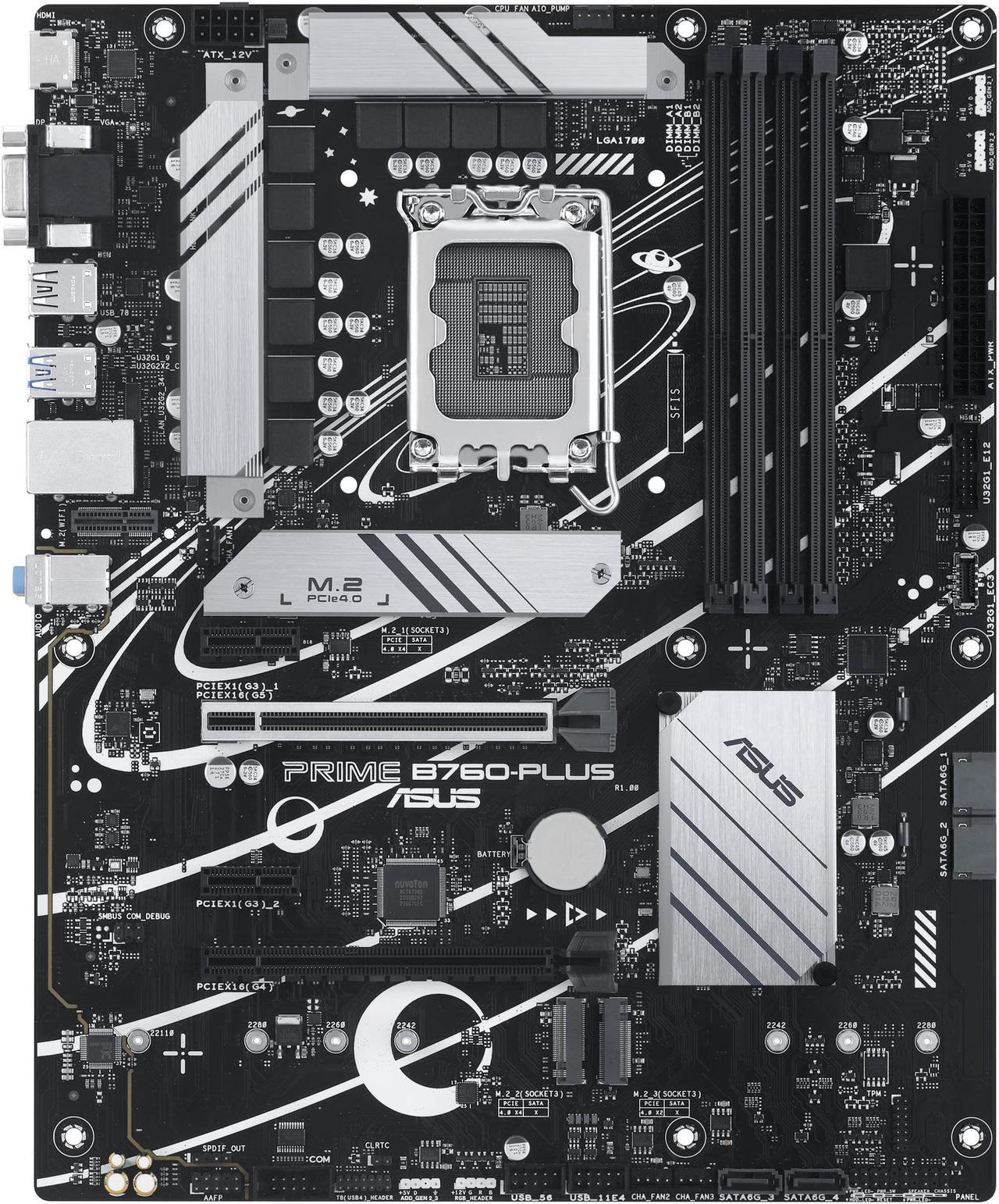 ASUS Mainboard PRIME B760-PLUS - ATX - Socket LGA1700 - Intel B760