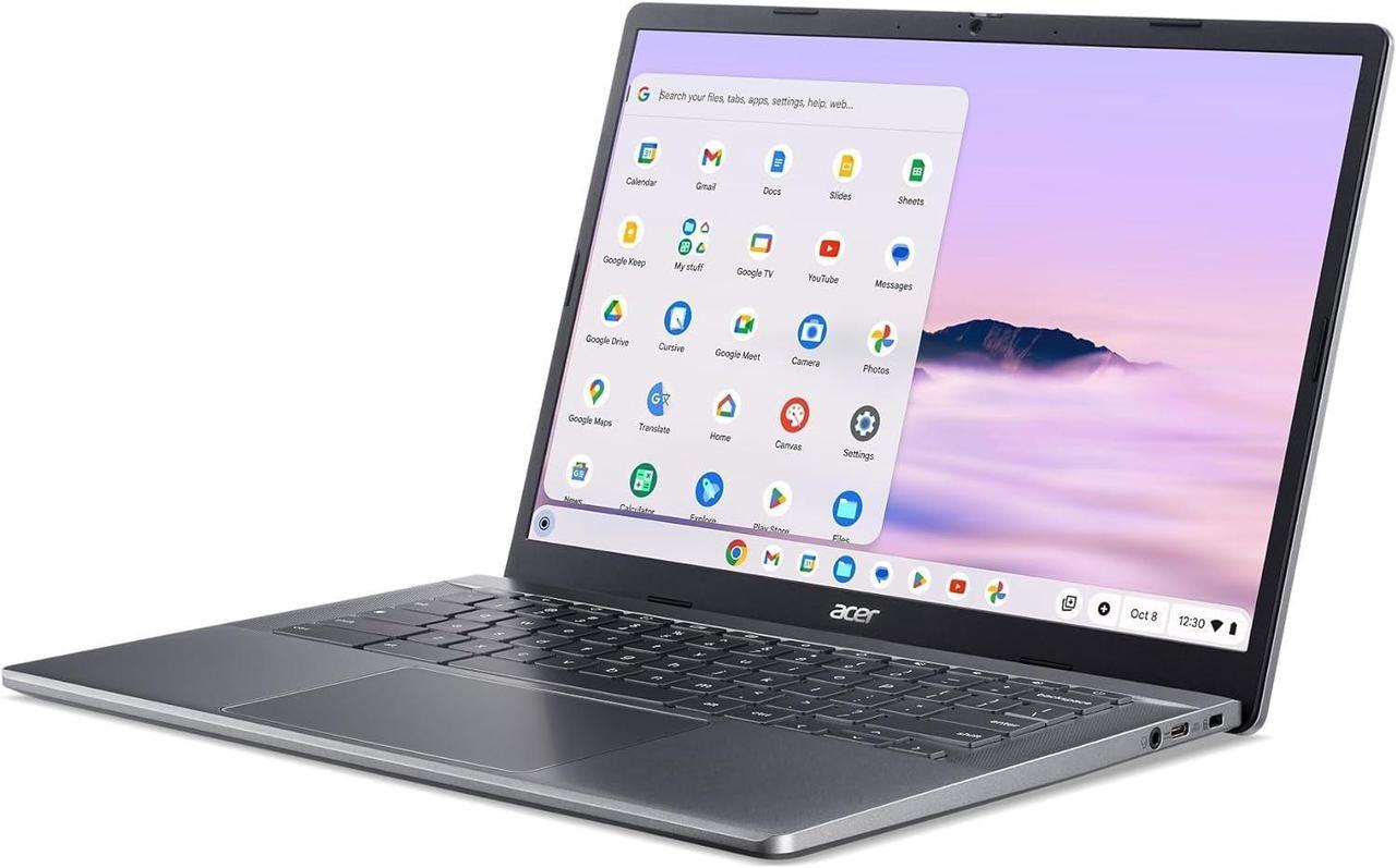 Acer Chromebook Plus 514 CBE574-1T - AMD Ryzen 5 - 7520C / up to 4.3 GHz - Chrome OS - Radeon 610M - 8 GB RAM - 256 GB S