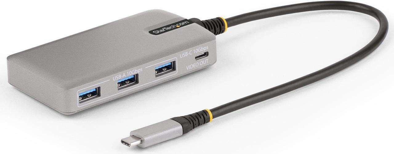 StarTech 4-Port USB-C Hub with USB-C Video Output 100W PD HB31C3A1CDPPD3