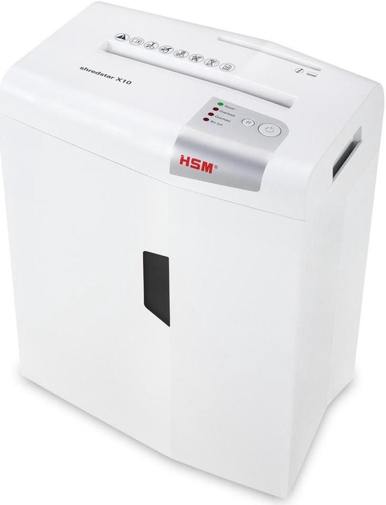 HSM shredstar X10 document shredder, 4.5 x 30 mm + separate CD-cutting mechanism