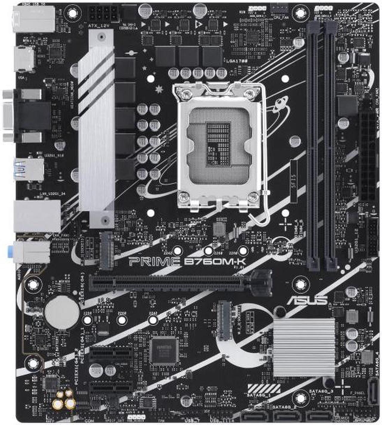 ASUS Mainboard PRIME B760M-K - micro ATX - Socket LGA1700 - Intel B760