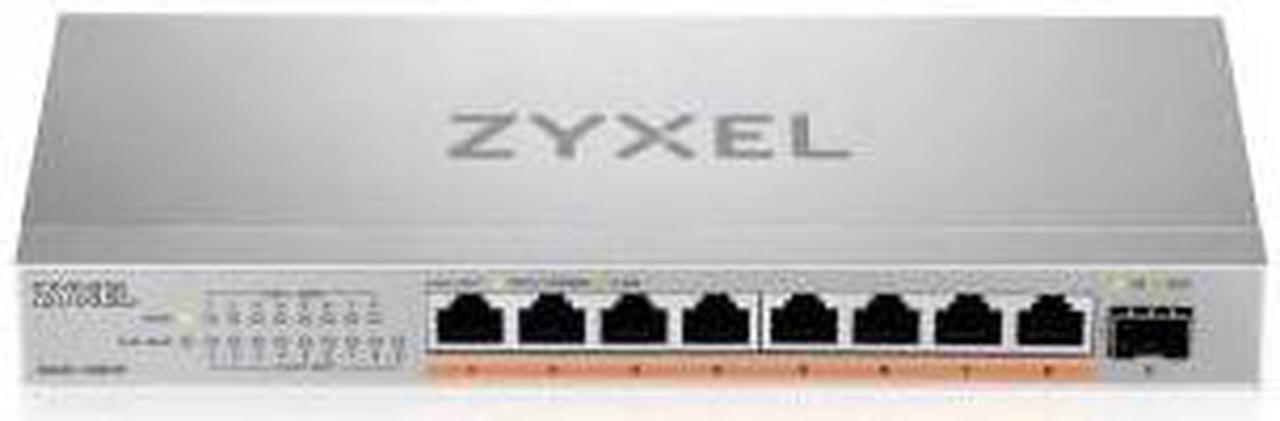 XMG-108 8 Ports 2,5G + 1 SFP+, 8 ports 100W total PoE++ Desktop MultiGig unmanaged Switch