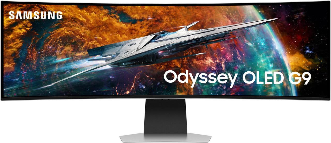 124cm/49" (5120x1440) Samsung Odyssey OLED G9 S49CG954SU UWQHD 240Hz curved 0,03ms 2xUSB-C MiniDP MicroHDMI HDMI LS Silver