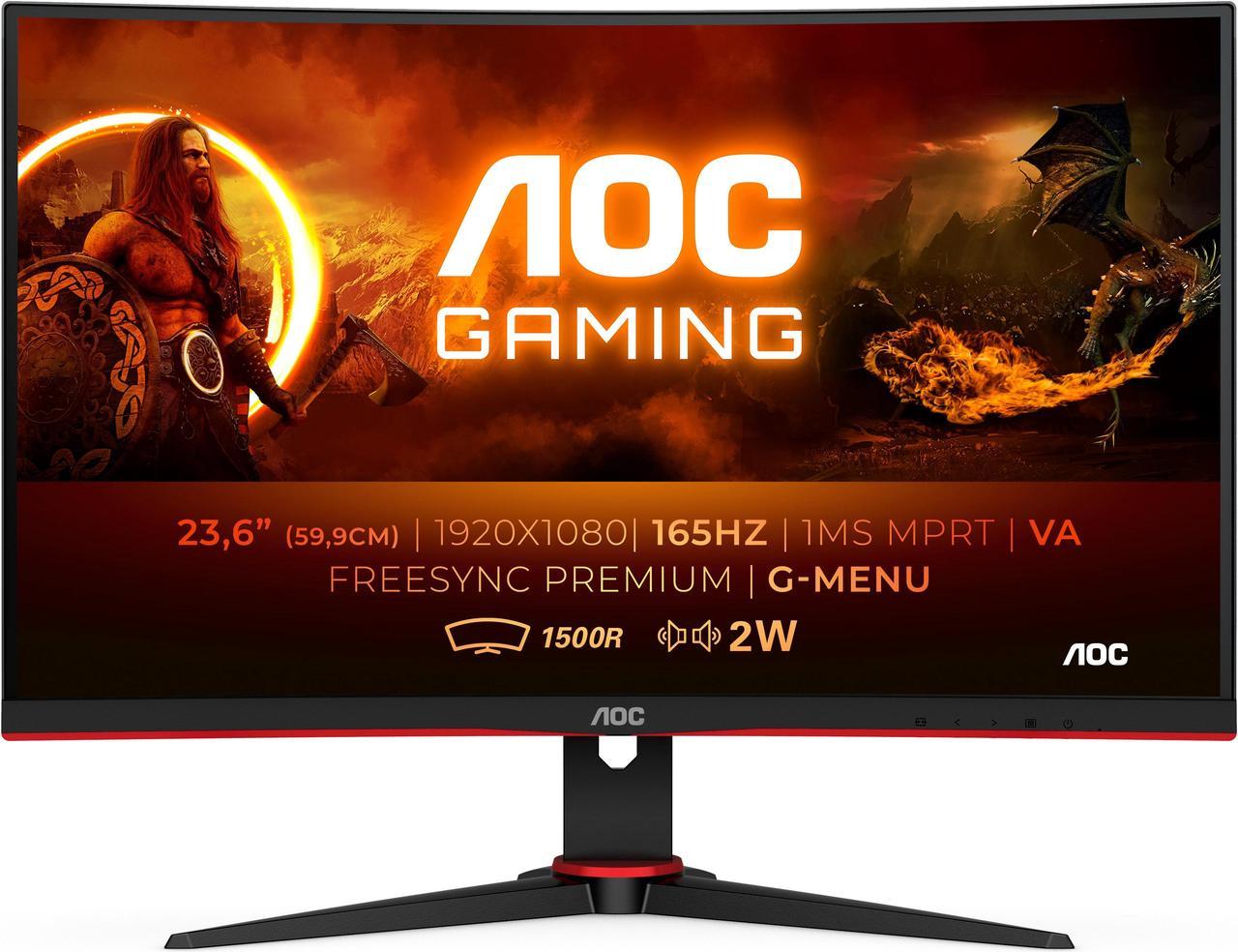 AOC Gaming C24G2AE/BK - LED monitor - curved - Full HD (1080p) - 24"