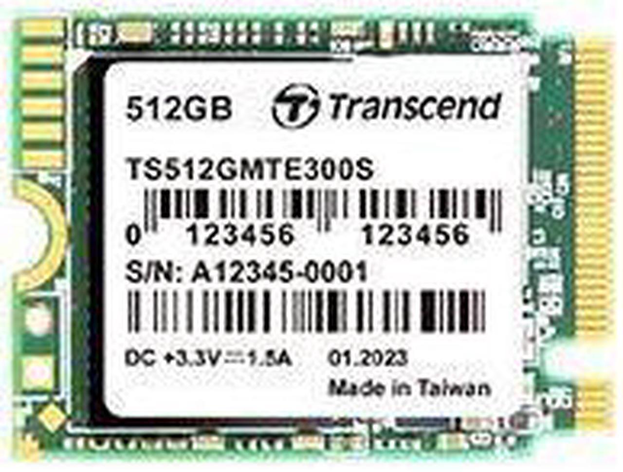 Transcend MTE300S - SSD - 512 GB - internal - M.2 2230 - PCIe 3.0 x4 (NVMe)