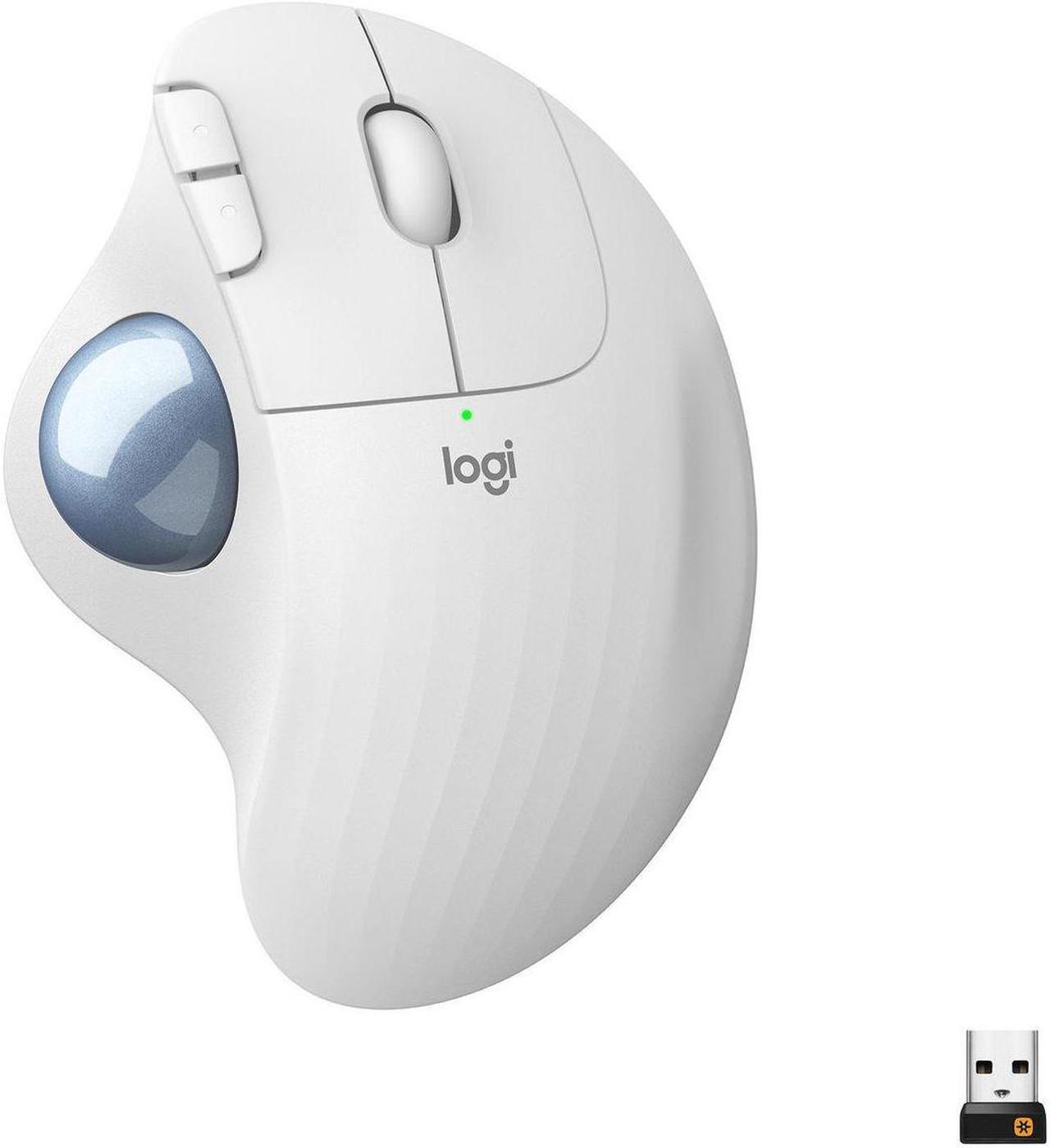 Main image of Logitech ERGO M575 - Trackball - optical - 5 buttons - wireless - 2.4 GHz, Bluetooth 5.0 LE - USB wireless receiver - of