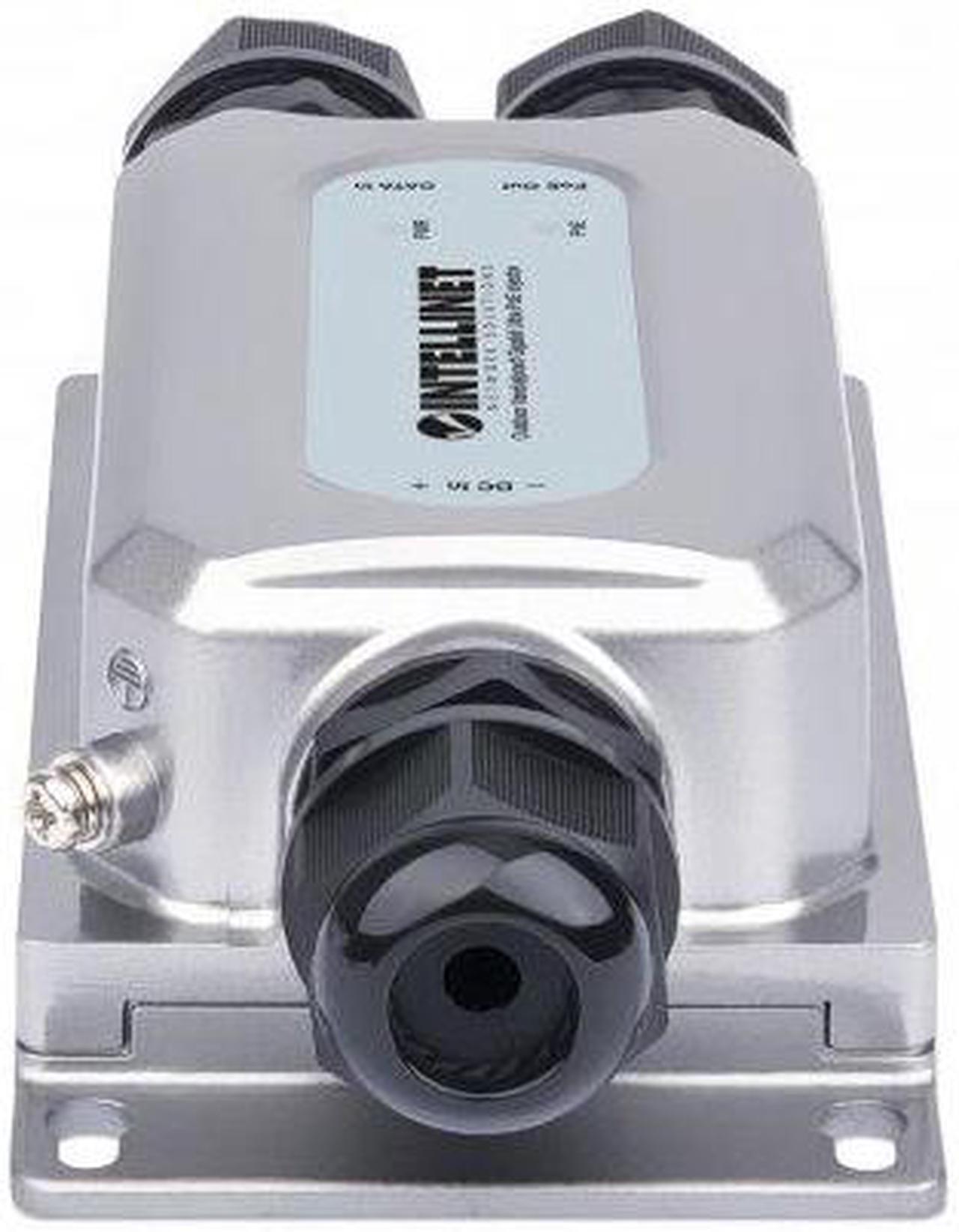 Alt view image 6 of 6 - Intellinet Outdoor Vandalproof Gigabit PoE++ Injector, One 60 W Port, IEEE 802.3bt (4PPoE) Compliant, IP67 Waterproof, IK10 Vandalproof, Metal Housing