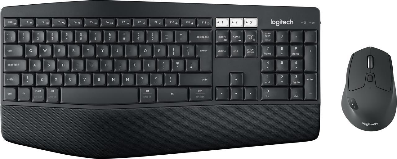 Logitech MK850 Performance - Keyboard and mouse set - Bluetooth, 2.4 GHz - QWERTY - UK