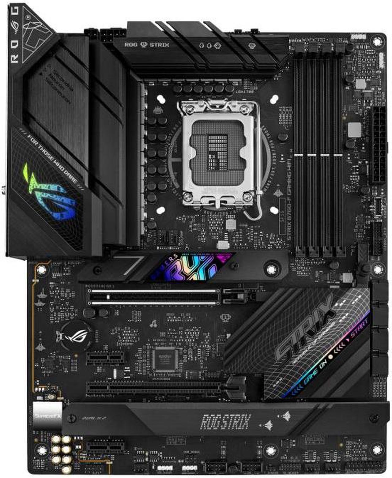 ASUS Mainboard ROG STRIX B760-F GAMING WIFI - ATX - Socket LGA1700 - Intel B760