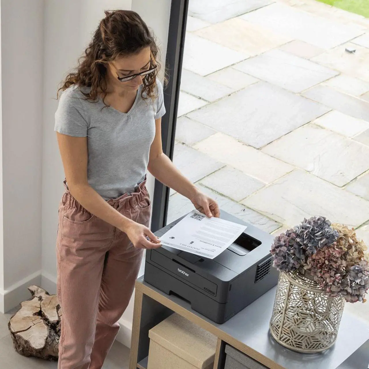 Alt view image 6 of 6 - Brother HL-L2400D Compact Monochrome Laser Printer, Duplex, USB-connected, clear, sharp black & white printing