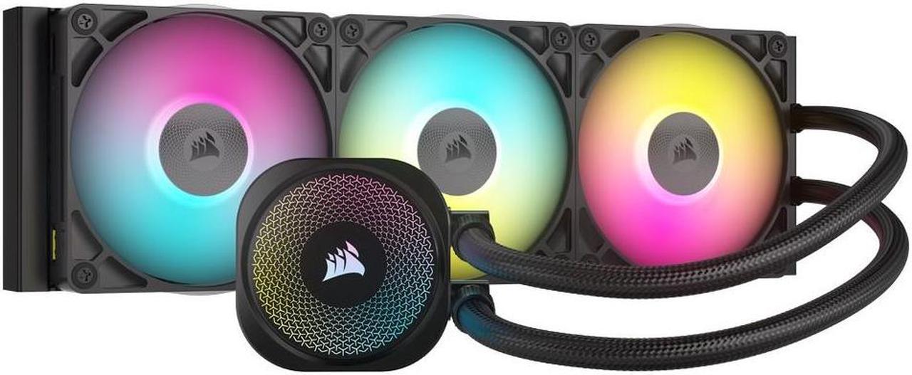 CORSAIR iCUE LINK TITAN 360 RX RGB Liquid CPU Cooler - RX120 RGB Fans - Fits Intel LGA 1851/1700, AMD AM5/AM4 - iCUE LINK System Hub Included