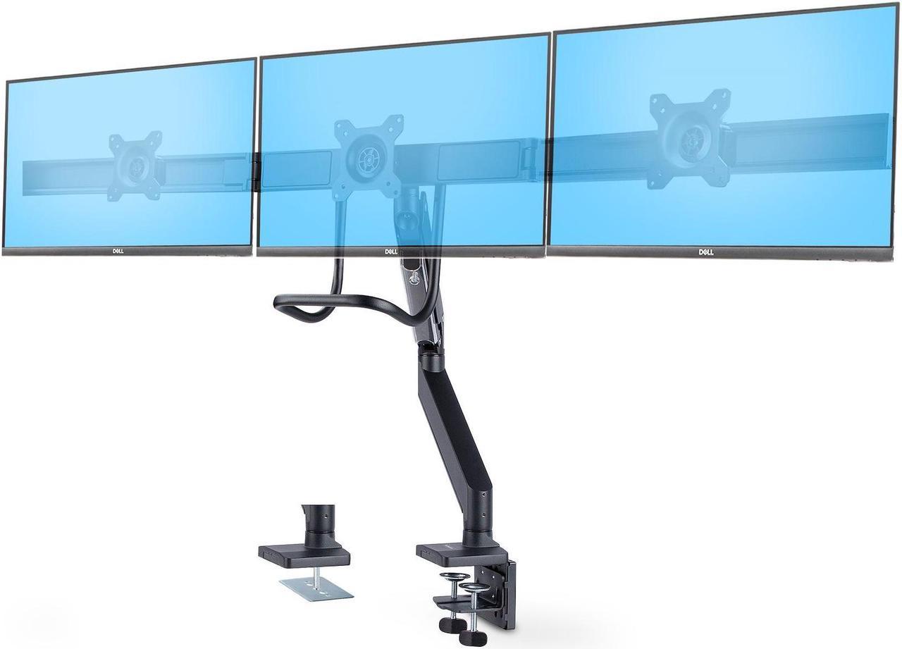 StarTech Desk Mount Triple monitor desk mount with support for up to 27" monitors with height adjustable crossbar