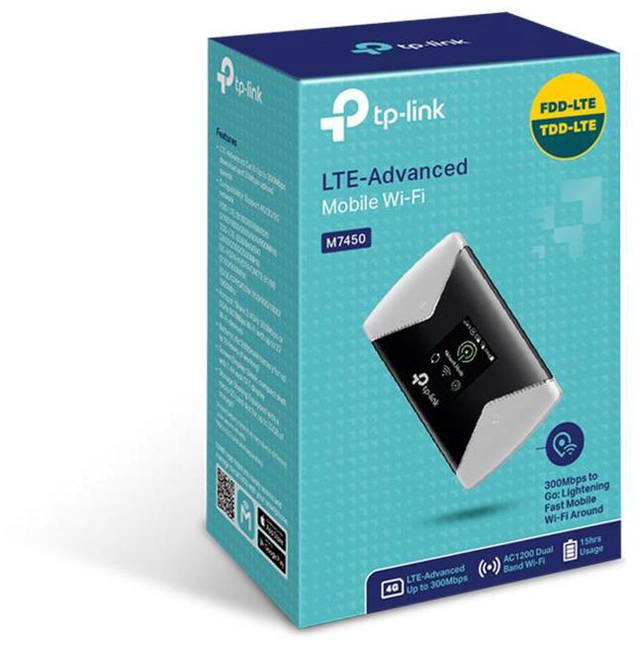 Alt view image 7 of 10 - TP-LINK M7450 cellular wireless network equipment Wi-Fi USB Black,Grey