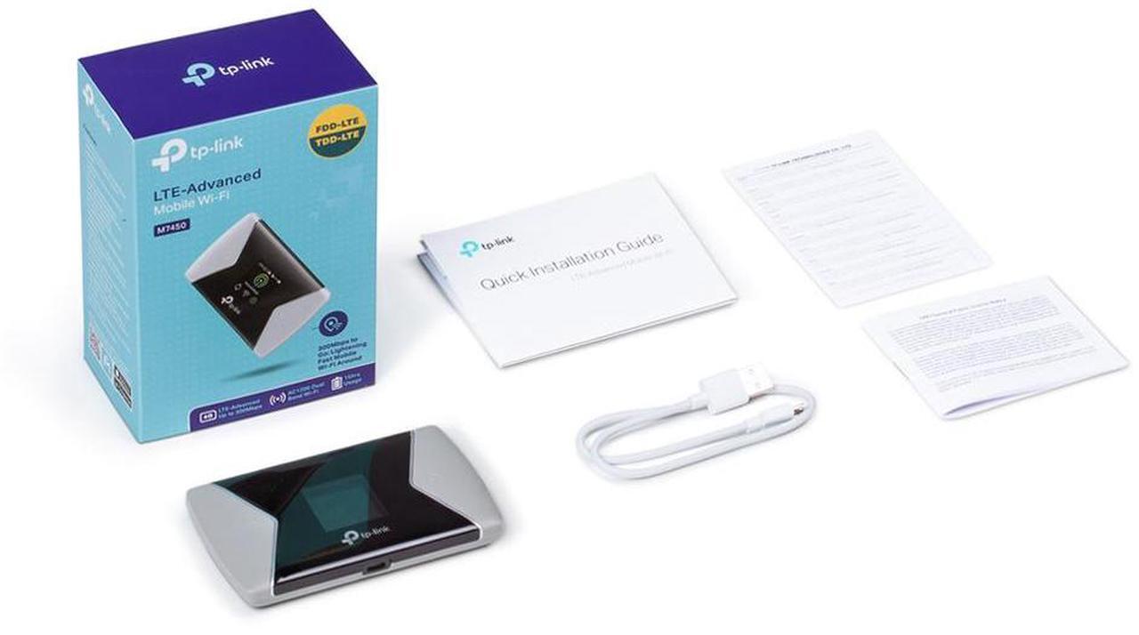 Alt view image 8 of 10 - TP-LINK M7450 cellular wireless network equipment Wi-Fi USB Black,Grey