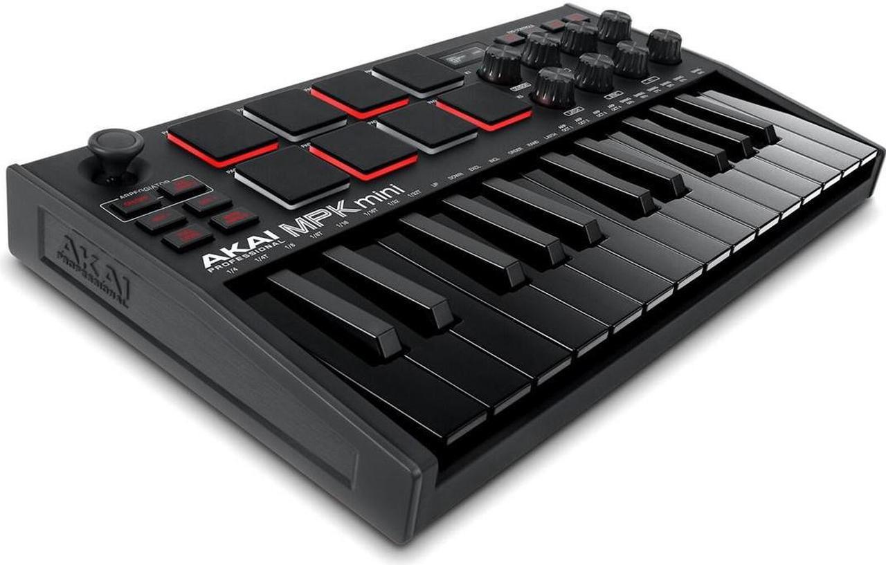 AKAI MPK Mini MK3 Control keyboard Pad controller MIDI USB Black