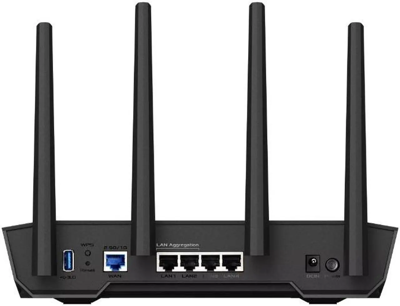 Alt view image 7 of 12 - ASUS TUF Gaming AX4200 wireless router 2,5 Gigabit Ethernet Dual-band (2.4 GHz / 5 GHz) Black, Orange