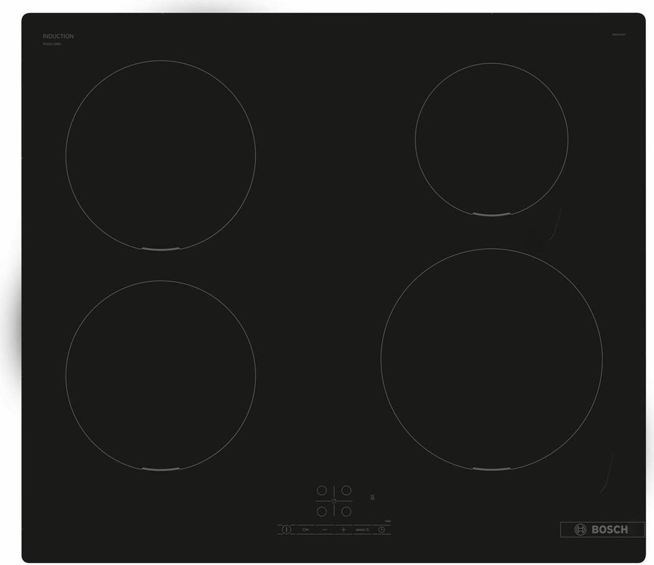 Bosch Serie 4 PUE611BB5E hob Black Built-in 60 cm Zone induction hob 4 zone(s)