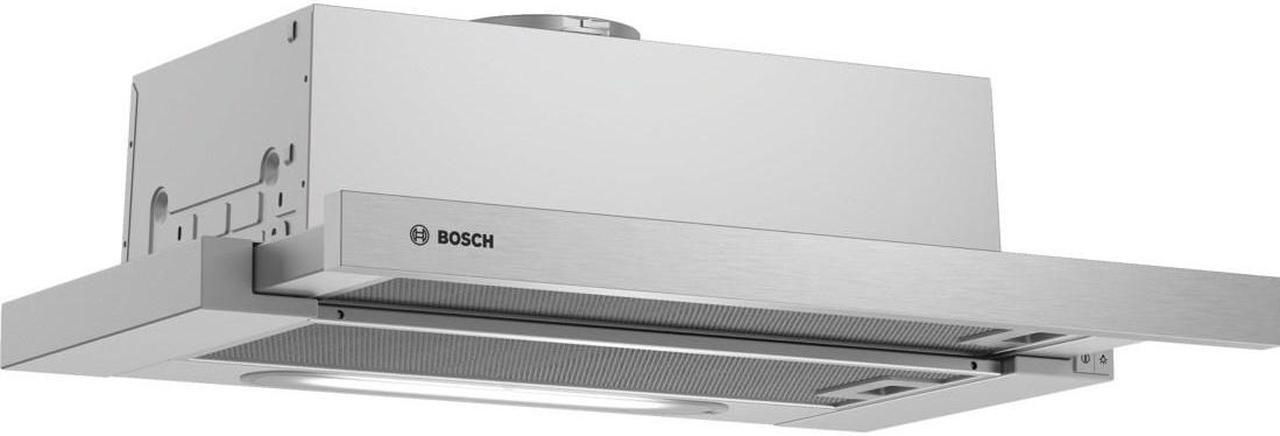 Bosch Serie 4 DFT63AC50 cooker hood Semi built-in (pull out) Silver 360 m³/h