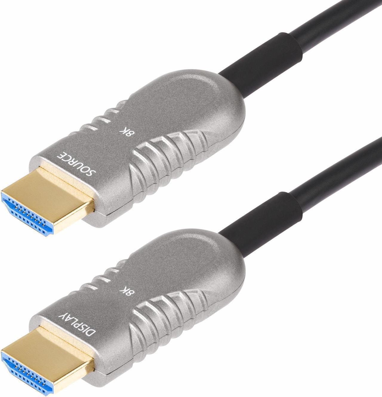 100FT (30.4M) HDMI 2.1 HYBRID ACTIVE OPTICAL CABLE (AOC), CMP, PLENUM RATED, 8K