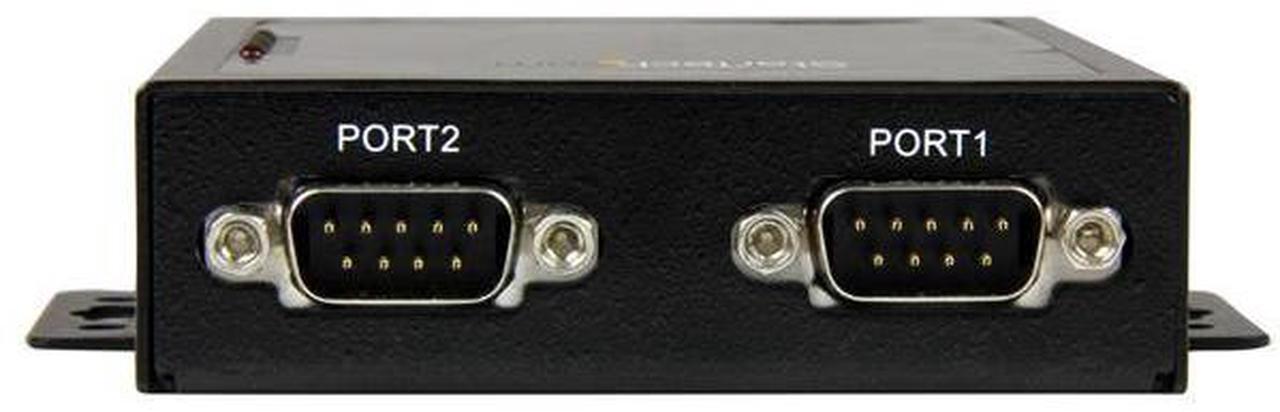 Alt view image 5 of 6 - StarTech NETRS2322P 2 Port Serial-to-IP Ethernet Device Server - RS232 - Metal and Mountable - Serial Device Server - RS232 Serial-Over-IP