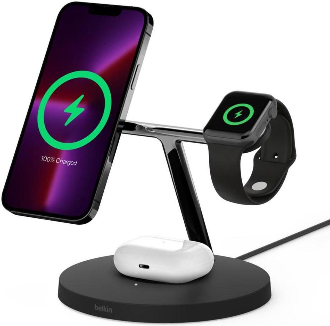 Belkin WIZ017vfBK Headphones, Smartphone, Smartwatch Black AC Wireless charging Fast charging Indoor