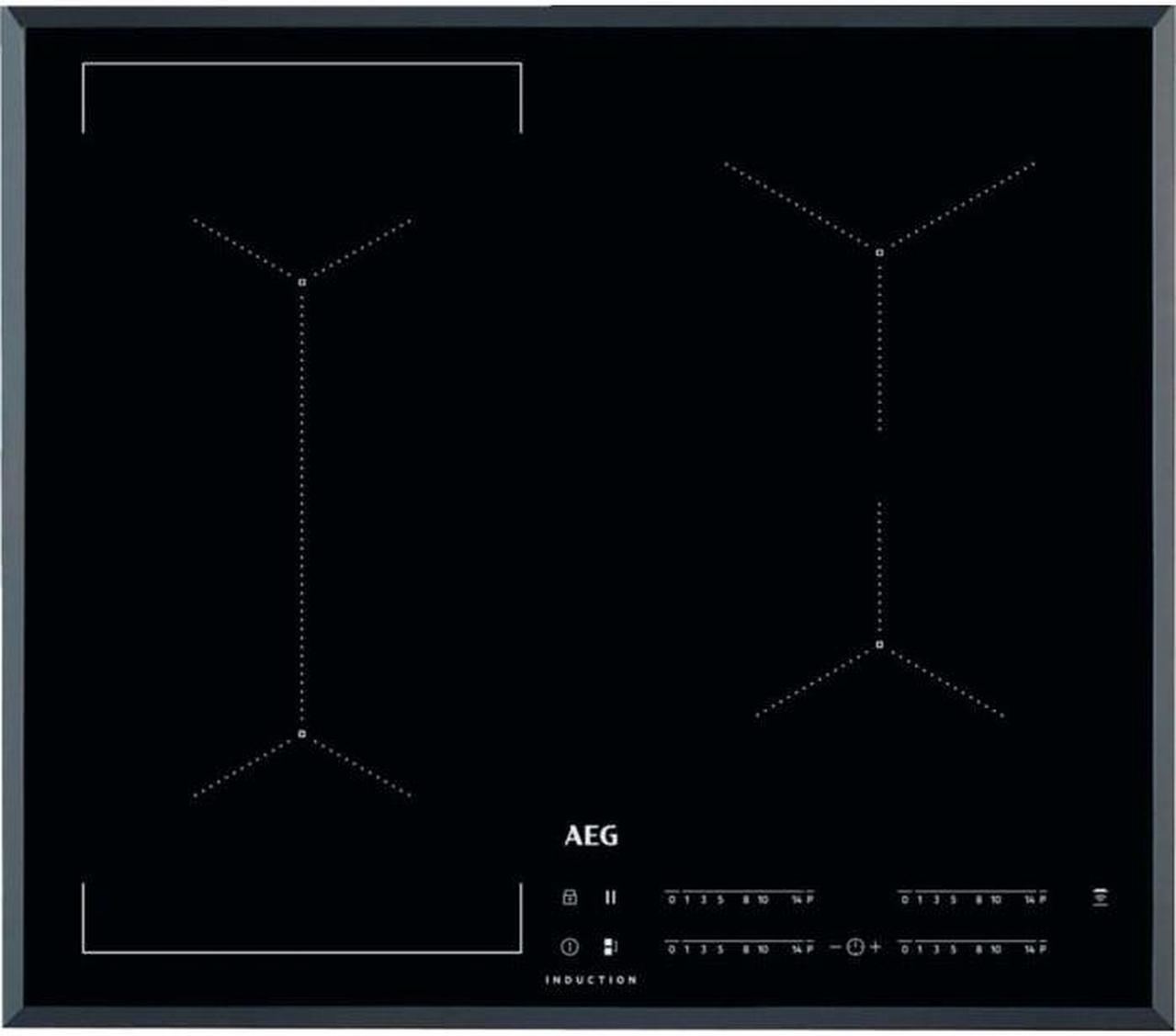 AEG IKE64441FB Black Built-in 60 cm Zone induction hob 4 zone(s)