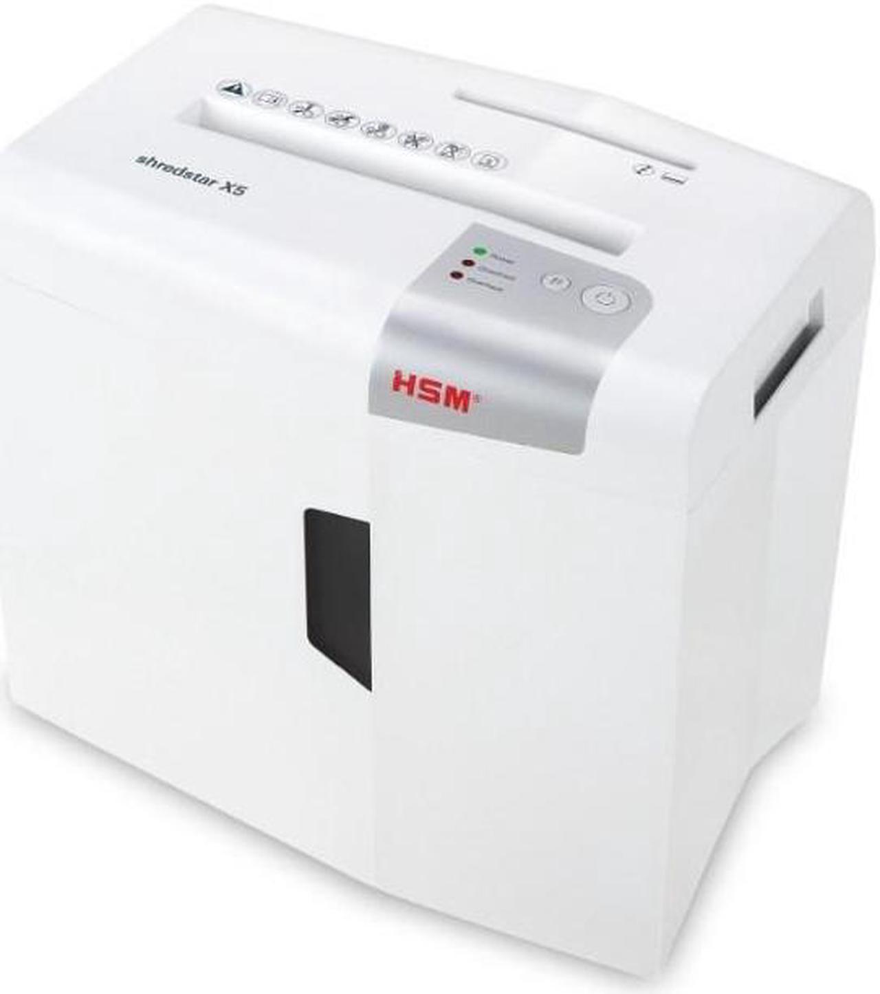 HSM shredstar X5 document shredder, 4.5 x 30 mm + separate CD-cutting mechanism