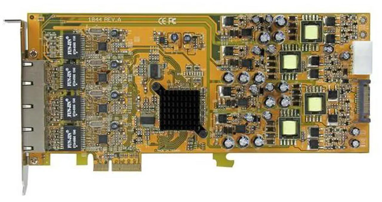 Alt view image 8 of 9 - StarTech.com 4 Port Gigabit Power over Ethernet PCIe Network Card - PSE / PoE PCI Express NIC