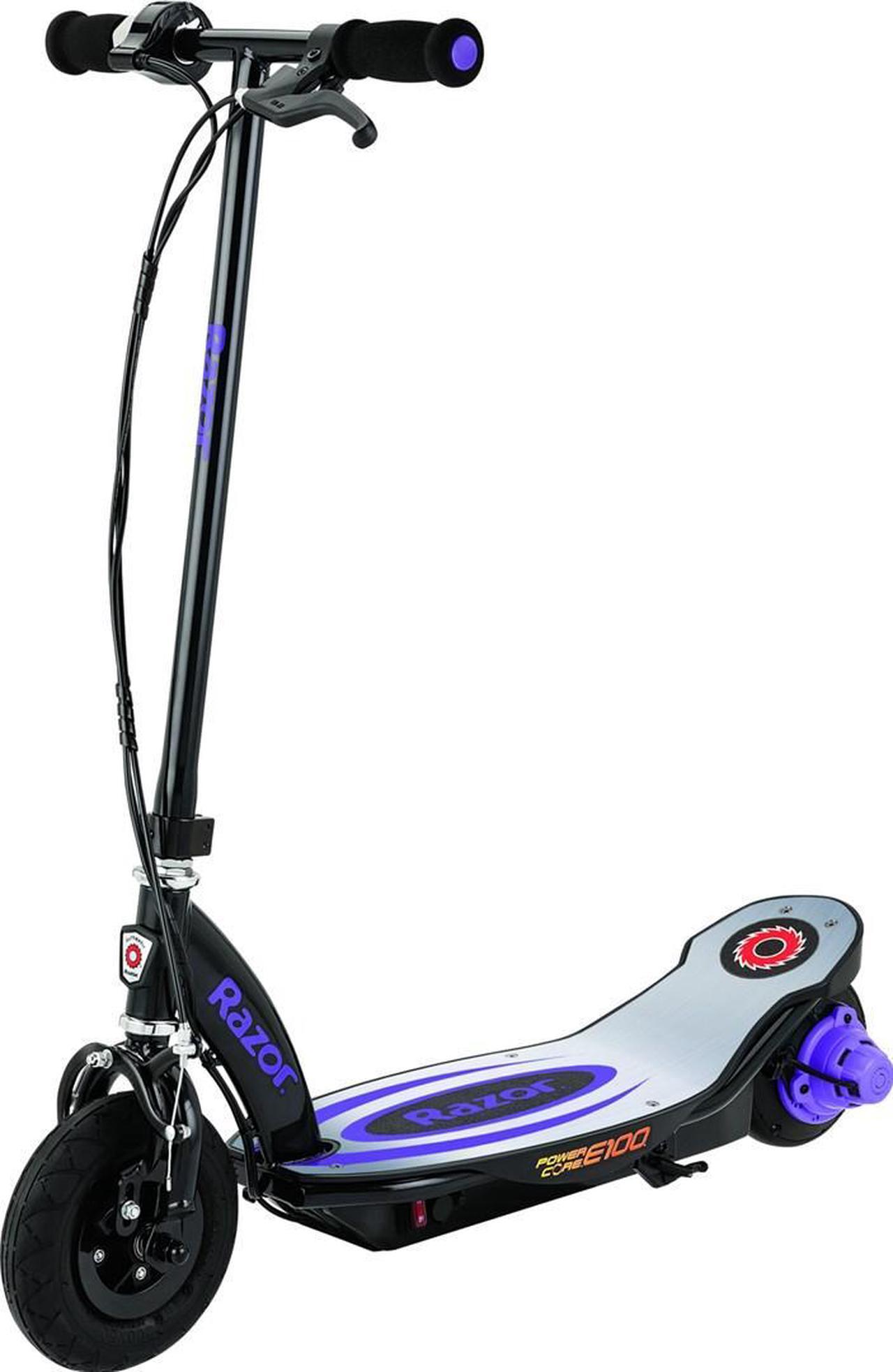 Razor PowerCore E100 Aluminium 18 km/h Aluminium, Black, Purple