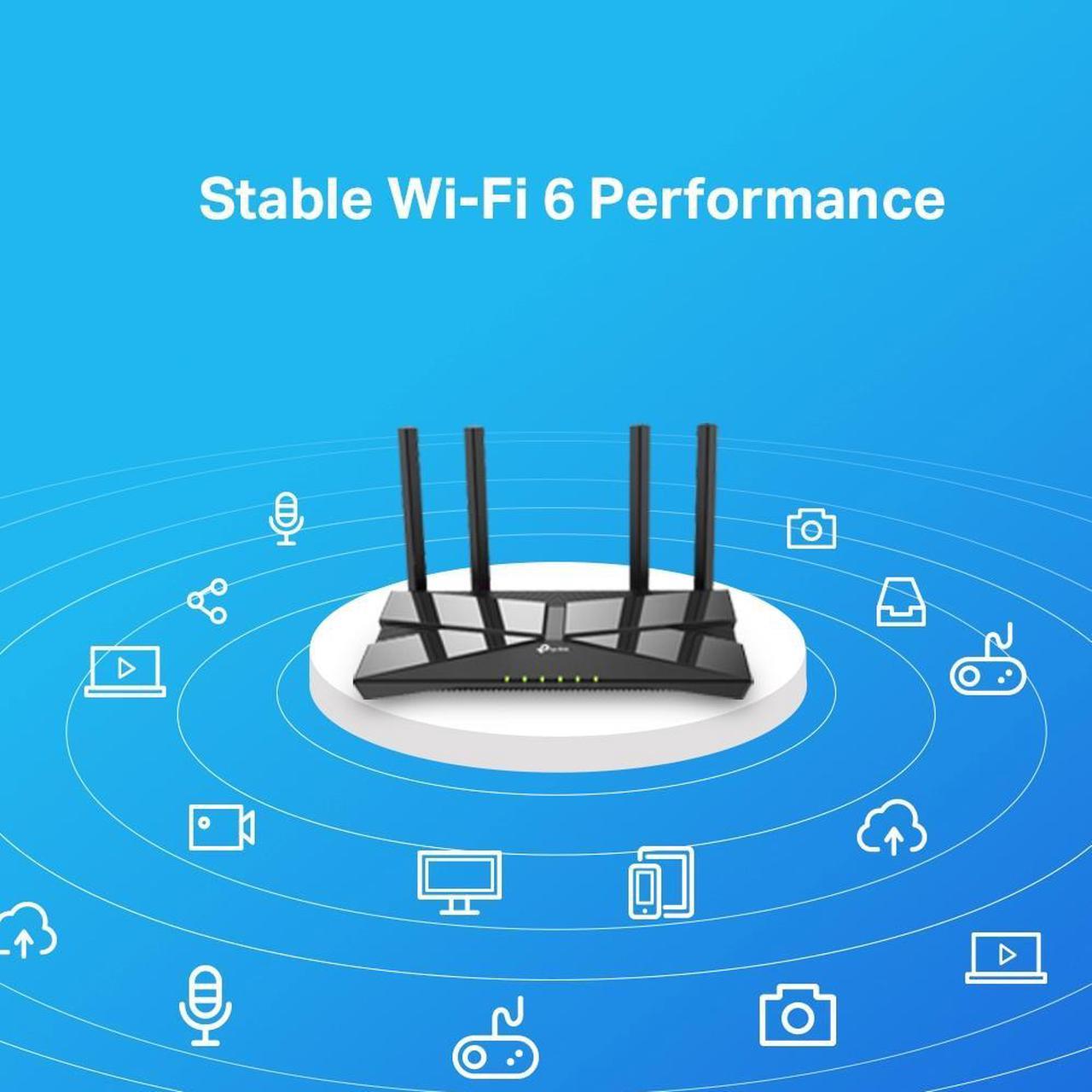 Alt view image 11 of 14 - Archer AX10 AX1500 Wi-Fi 6 Router