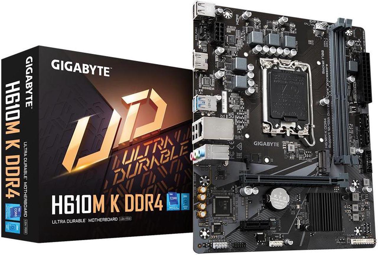 1700 Gigabyte H610M K mATX D4