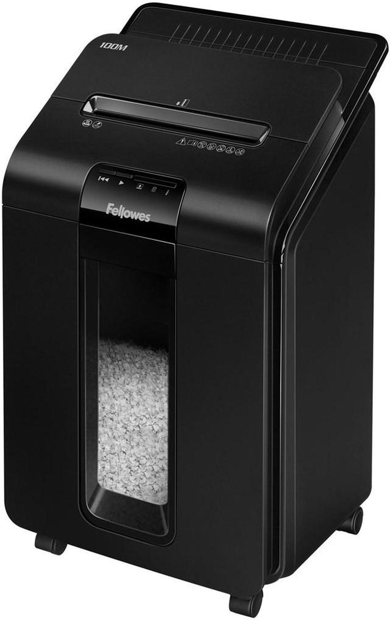 Fellowes AutoMax 100M paper shredder Particle-cut shredding 22 cm Black