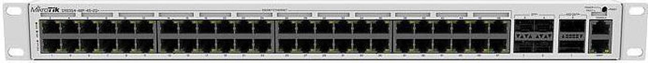 MikroTik - CRS354-48P-4S+2Q+RM - MikroTik 48-Port Cloud Router Switch 4x SFP+ 2x QSFP w/ PoE