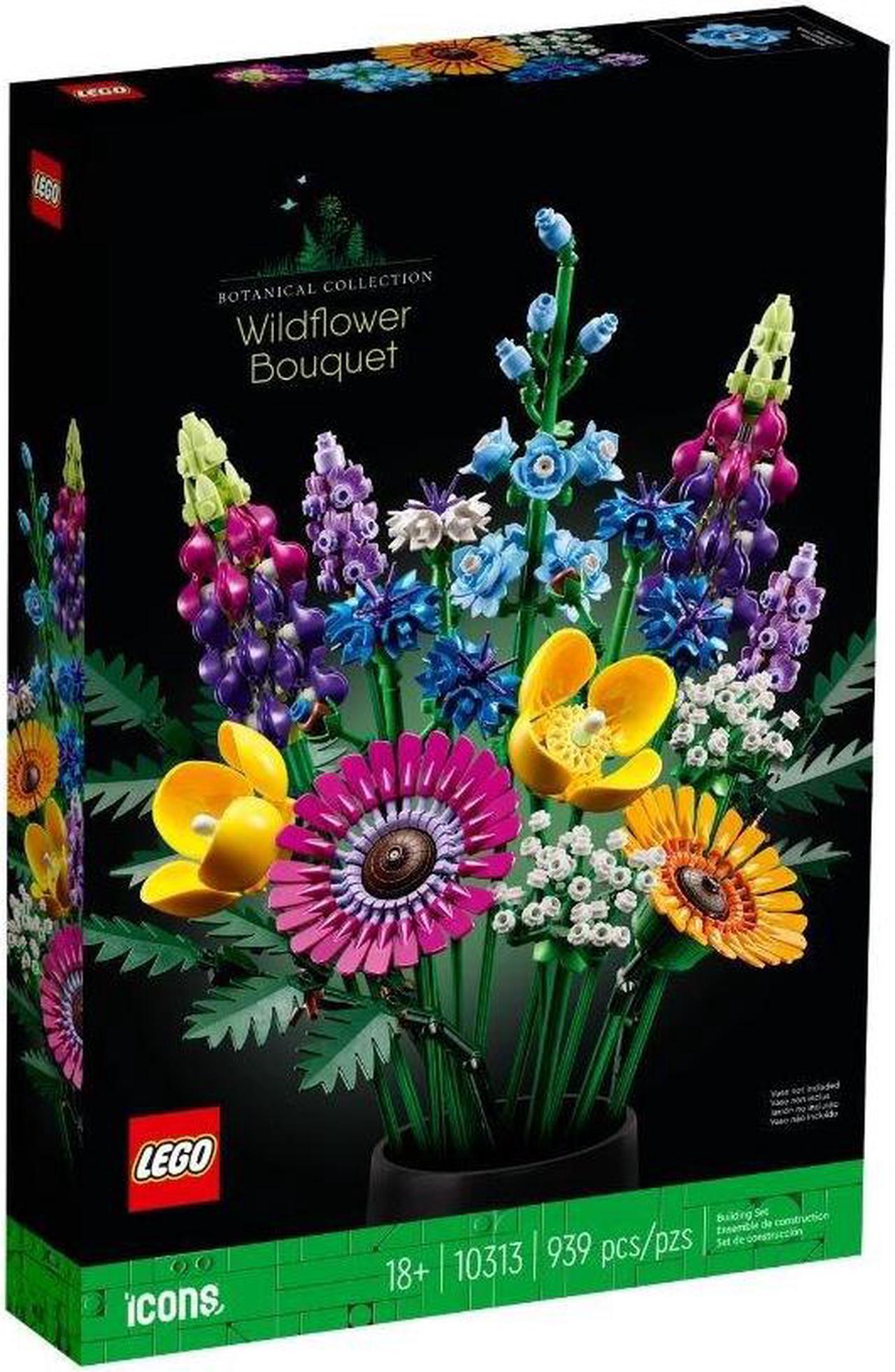 Alt view image 2 of 7 - LEGO Icons Wildflower Bouquet 10313 Artificial Flowers with Poppies and Lavender, Anniversary and Mother's Day Gift for Wife, Unique Home Décor, Botanical Collection with Spring Flowers