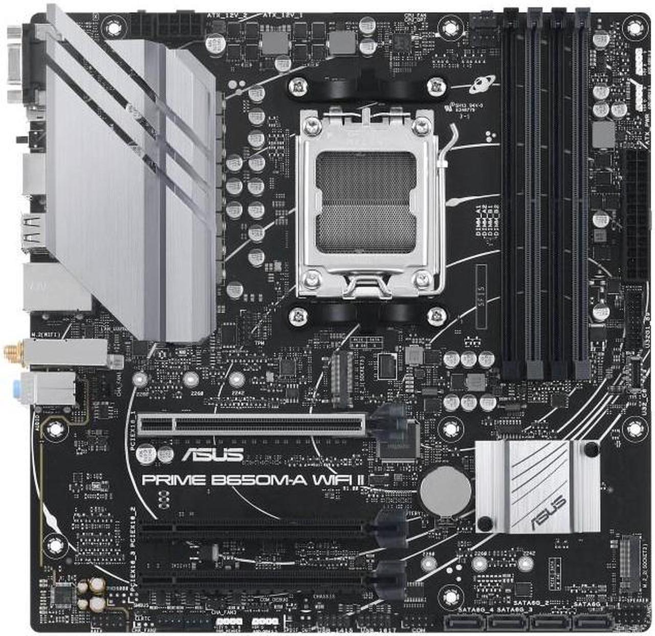 ASUS Mainboard Prime B650M-A WiFi II - Micro-ATX - Socket AM5 - AMD B650