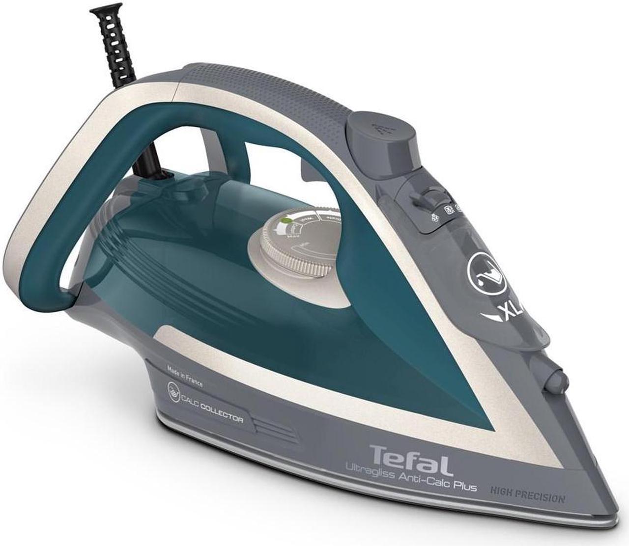 Tefal Ultragliss Anti-Calc Plus FV6842 Steam iron 2800 W Blue, Silver