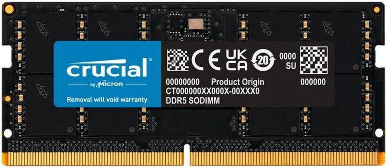 Crucial RAM - 32 GB - DDR5 4800 SO-DIMM CL40