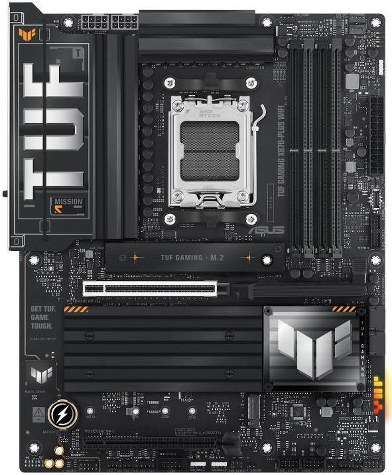 AMD X870 ATX motherboard, 16+2+1, 80A SPS power stages, DDR5, PCIe 5.0 Ready, four M.2 slots, Wi-Fi 7, Realtek 2.5Gb Eth