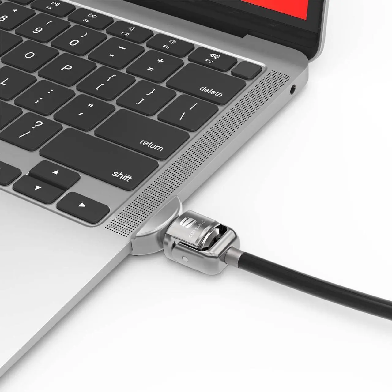 Alt view image 5 of 7 - compulocks maclocks ledge lock adapter & keyed cable lock for macbook air 2019-2022, mbaldg03kl