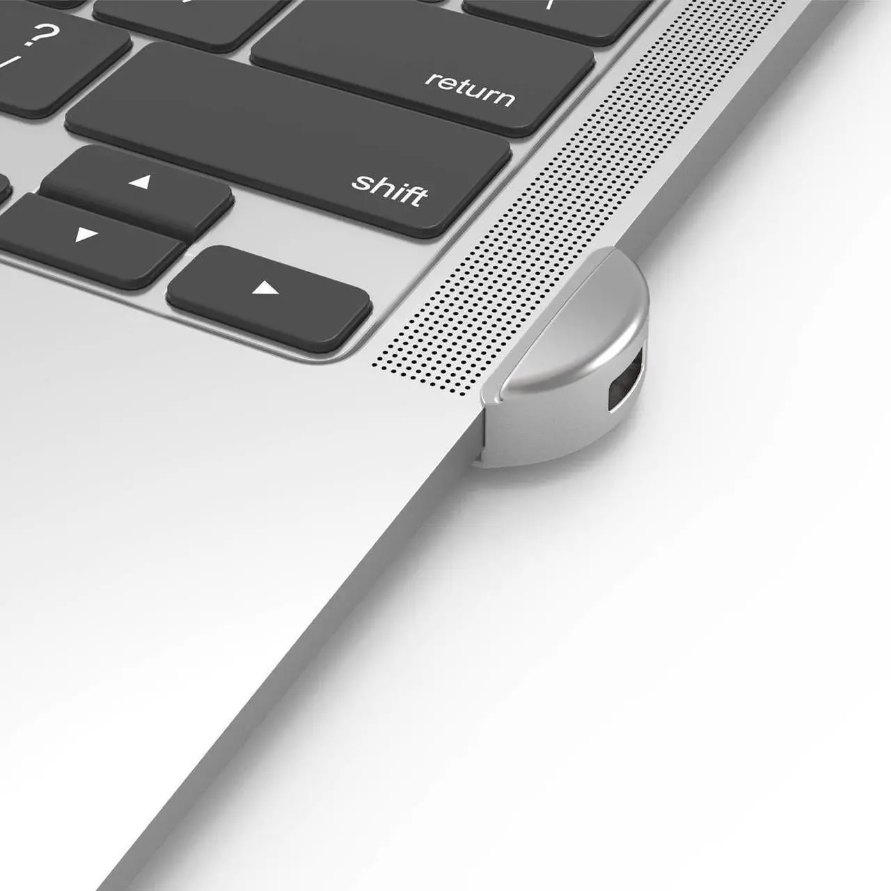 Alt view image 6 of 7 - compulocks maclocks ledge lock adapter & keyed cable lock for macbook air 2019-2022, mbaldg03kl