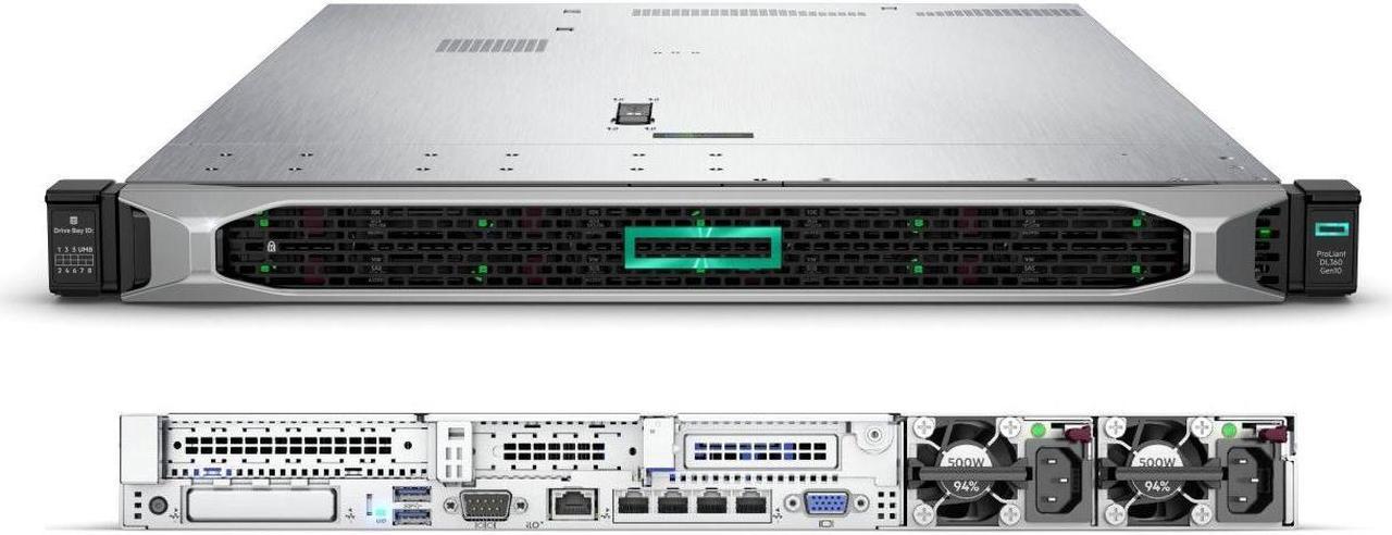 HPE ProLiant DL360 G10 Rack 8SFF 500W PS Performance Server Intel Xeon Scalable 16GB DDR4 P06453-B21